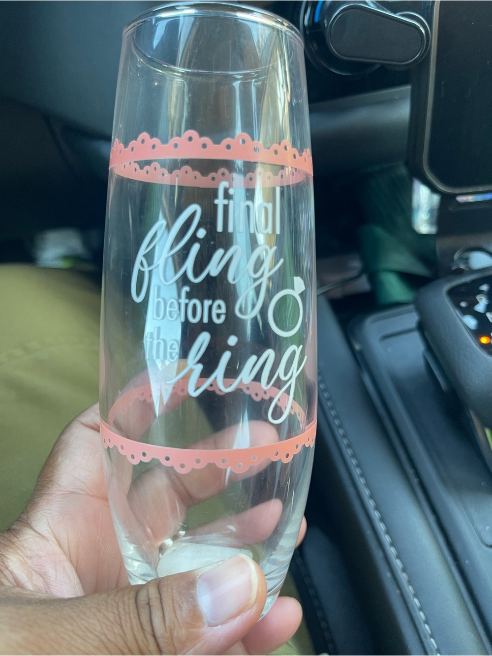 8 Pcs Final Fling Before the Ring Champagne Flute - Pink